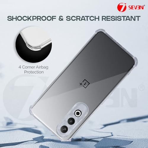 7-Seven 7SEVEN® Back Cover for OnePlus Nord CE 4 5G Transparent Mobile Back Case Shock Proof Design Camera Edges Protection Crystal Clear 1+ Phone Case Silicon Soft TPU & Flexible One Plus Bumper Phone Cover - Image 5