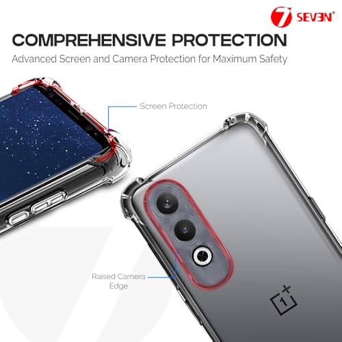 7-Seven 7SEVEN® Back Cover for OnePlus Nord CE 4 5G Transparent Mobile Back Case Shock Proof Design Camera Edges Protection Crystal Clear 1+ Phone Case Silicon Soft TPU & Flexible One Plus Bumper Phone Cover - Image 3