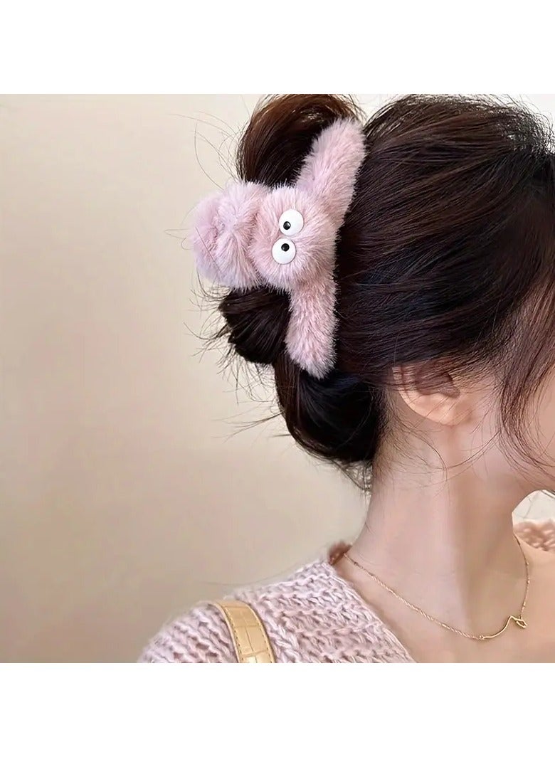 Goolsky Hair Claw Clips For Women Plush Hair Clips Strong Hold Non-Slip Hair Barrettes For Thick Thin Long Hair - Image 3