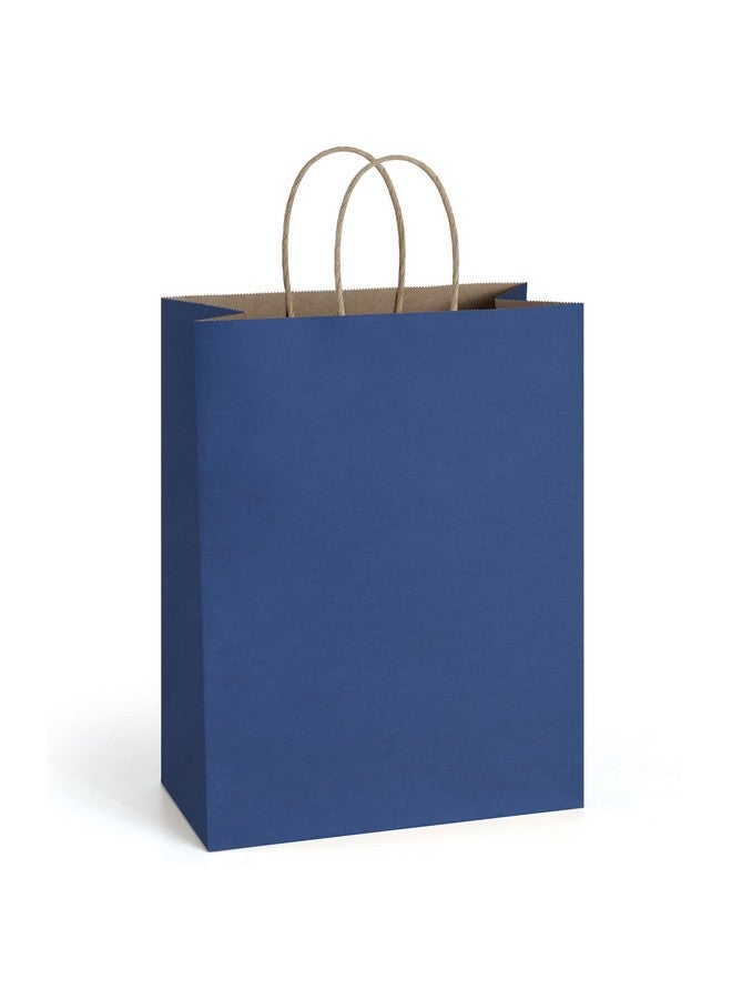 BagDream Gift Bags 10X5X13 Kraft Paper Bags 25Pcs Paper Shopping Bags Mechandise Retail Bags Party Favor Bags Navy Blue Paper Gift Bags With Handles Recycled Paper Bags Sacks - Image 1