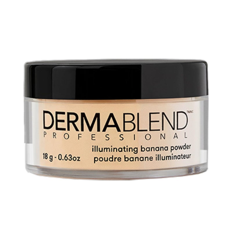 Dermablend Illuminating Banana Powder, Loose Setting Powder Makeup for Brightening and a Long-Lasting Luminous Finish, up to 16hr Wear, 0.63 oz. - Image 1
