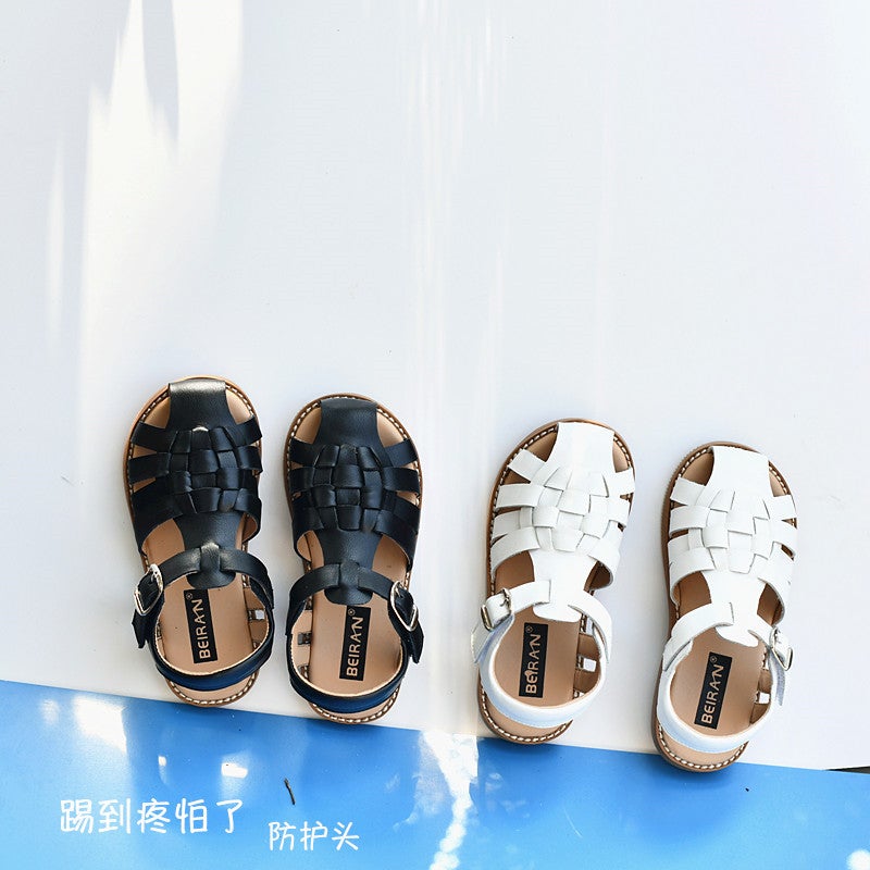 Girls Summer Baotou Sandals Princess Shoes Baby Beach Shoes Leather Soft Sole Non-Slip Casual Breathable - Image 2