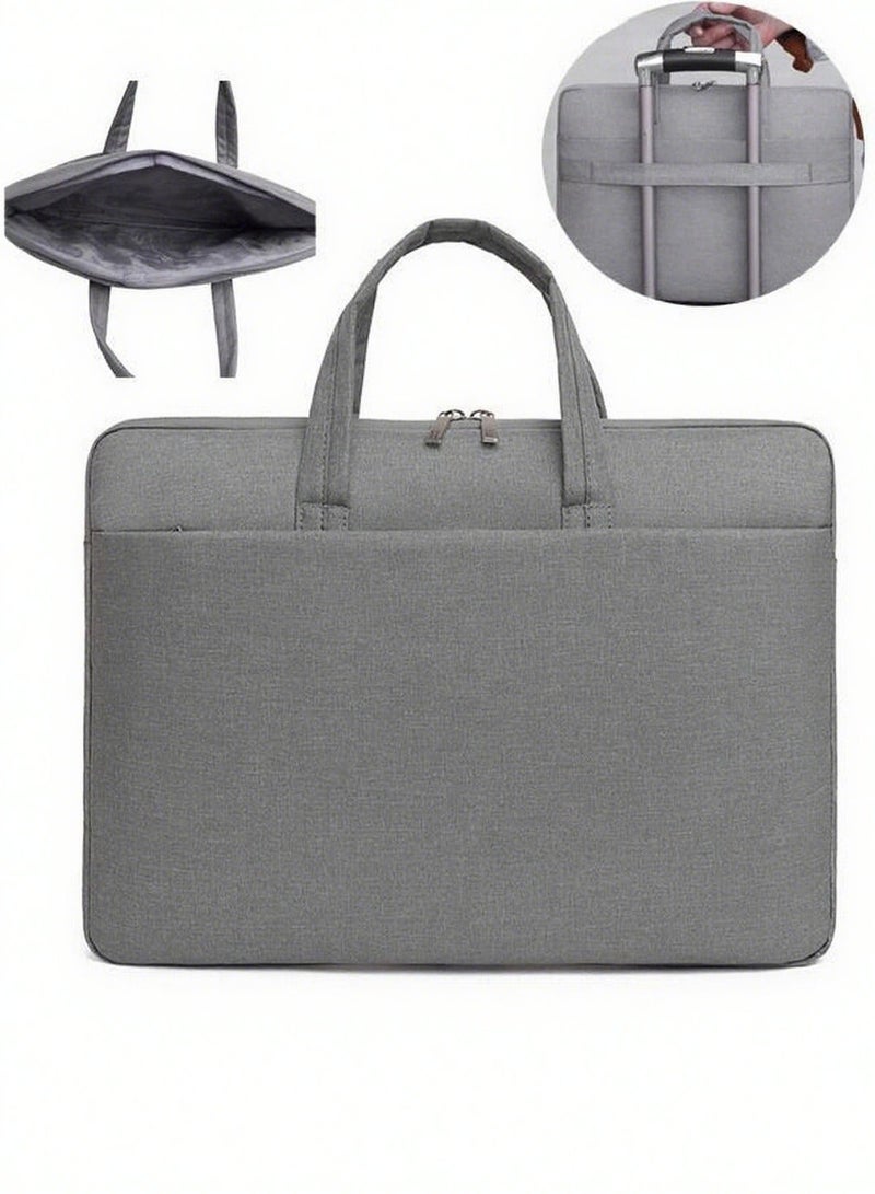 FANGFANGOTD 15.6 Inch Laptop Bag Lightweight Computer Bag Travel Business Handbag Briefcase for Men and Women Work Office College School - Image 2