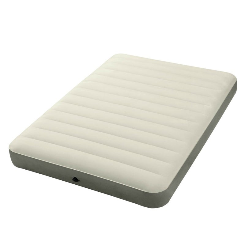 Intex Polyvinyl Chloride (PVC) Deluxe Single-High Dura-Beam Airbed with Fiber-Tech Construction, Full, Multicolour - Image 4