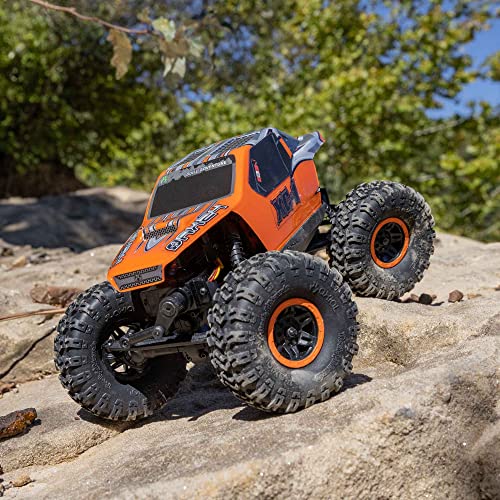 AXIAL شاحنة RC محورية 1/24 AX24 XC-1 4WS زاحف مزود بمحرك كهربائي RTR (يشمل كل ما تحتاجه، لا حاجة لمشتريات أخرى)، برتقالي، AXI00003T2 - Image 3
