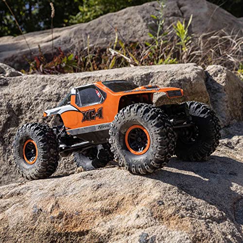 AXIAL شاحنة RC محورية 1/24 AX24 XC-1 4WS زاحف مزود بمحرك كهربائي RTR (يشمل كل ما تحتاجه، لا حاجة لمشتريات أخرى)، برتقالي، AXI00003T2 - Image 2