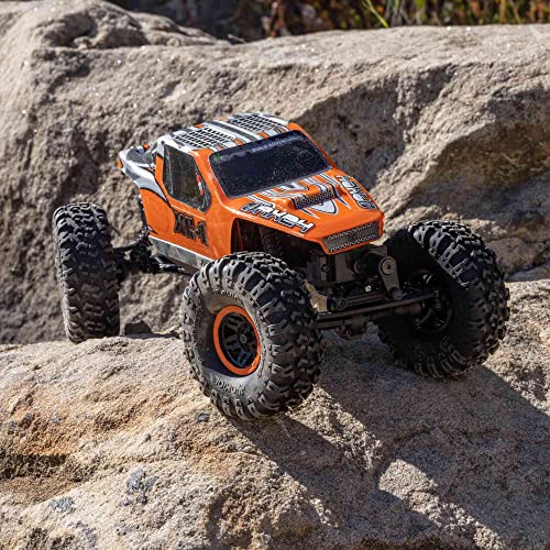 AXIAL شاحنة RC محورية 1/24 AX24 XC-1 4WS زاحف مزود بمحرك كهربائي RTR (يشمل كل ما تحتاجه، لا حاجة لمشتريات أخرى)، برتقالي، AXI00003T2 - Image 4