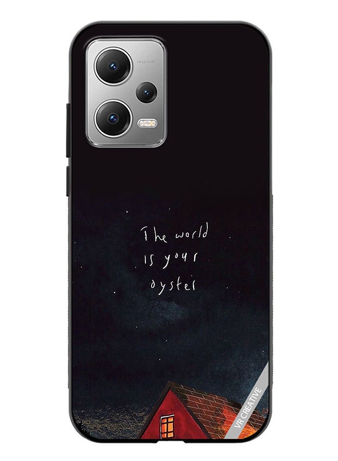 VR CREATIVE Protective Case Cover For Xiaomi Redmi Note 12 The World Is Your Oyster Design Multicolour - Image 1