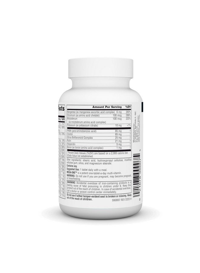 Source Naturals Mega-One Multi-Vitamin with Minerals* - 30 Tablets - Image 3