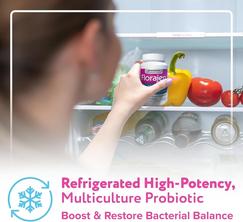 Florajen3 Digestion High Potency Refrigerated Probiotics - 60 Capsules for Digestive Health and Antibiotic Side Effects - Image 5