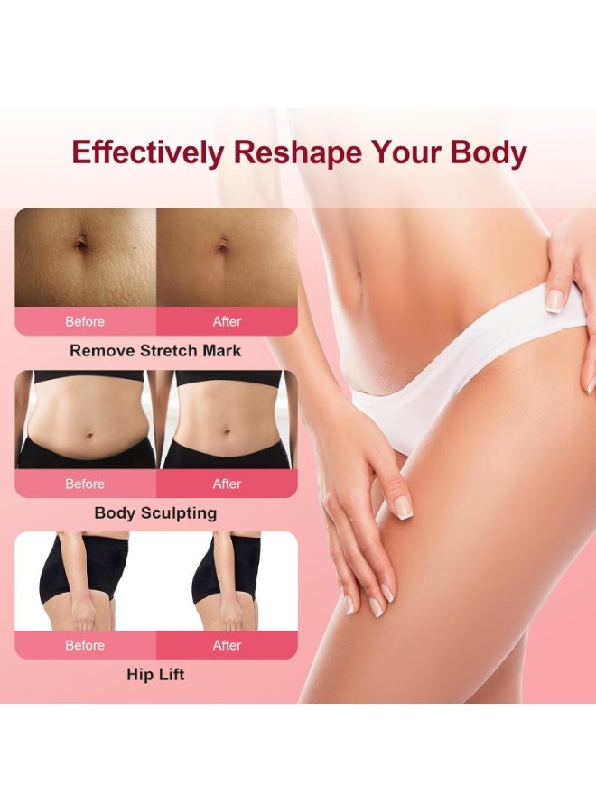 SYOSI 3-in-1 EMS Anti-Cellulite Massager，Ultrasonic Cavitation Machine for Face, Waist, Abdomen, Buttocks, Arms, and Legs – USB Rechargeable Body Shaping Device (White) - Image 5