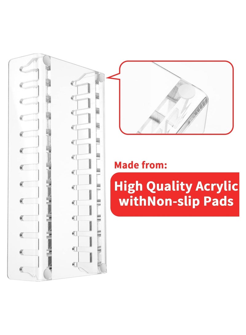 TPGP Acrylic Game Storage Organizer Stand Compatible with Nintendo Switch Game Card Case, Upgraded Switch Game Display Holder Fits up to 12 Games Box - Clear  - Image 2
