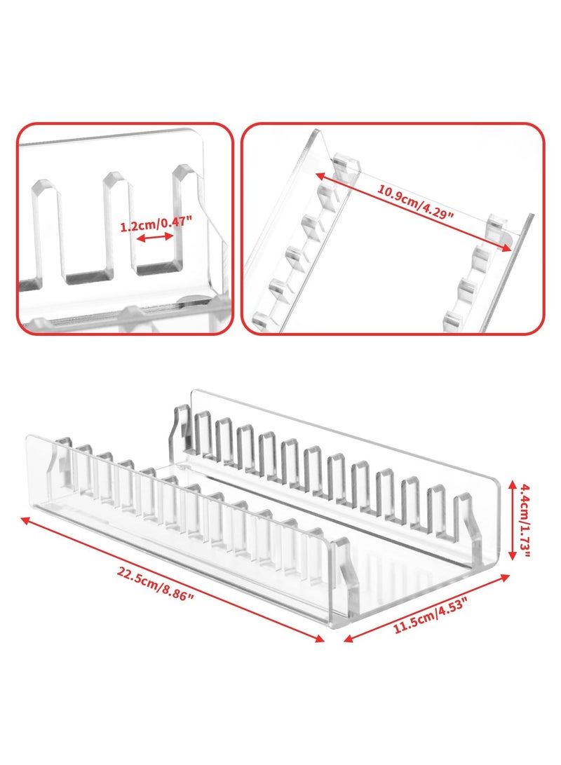 TPGP Acrylic Game Storage Organizer Stand Compatible with Nintendo Switch Game Card Case, Upgraded Switch Game Display Holder Fits up to 12 Games Box - Clear  - Image 3