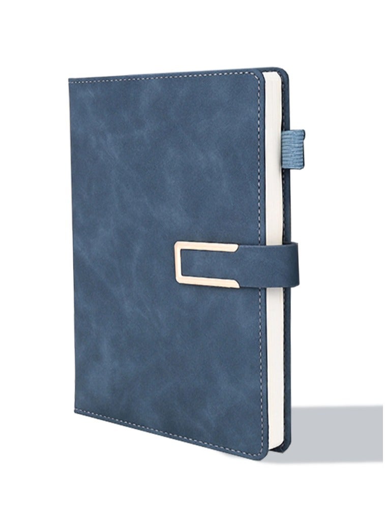 Generic Lined Journal Notebook for Women Men, 192 Pages A5 Hardcover Faux Leather Journals for Writing, Travel, Business, Work & School, College Ruled Notebooks for Note Taking, Diary Notepad (dark blue)  - Image 1