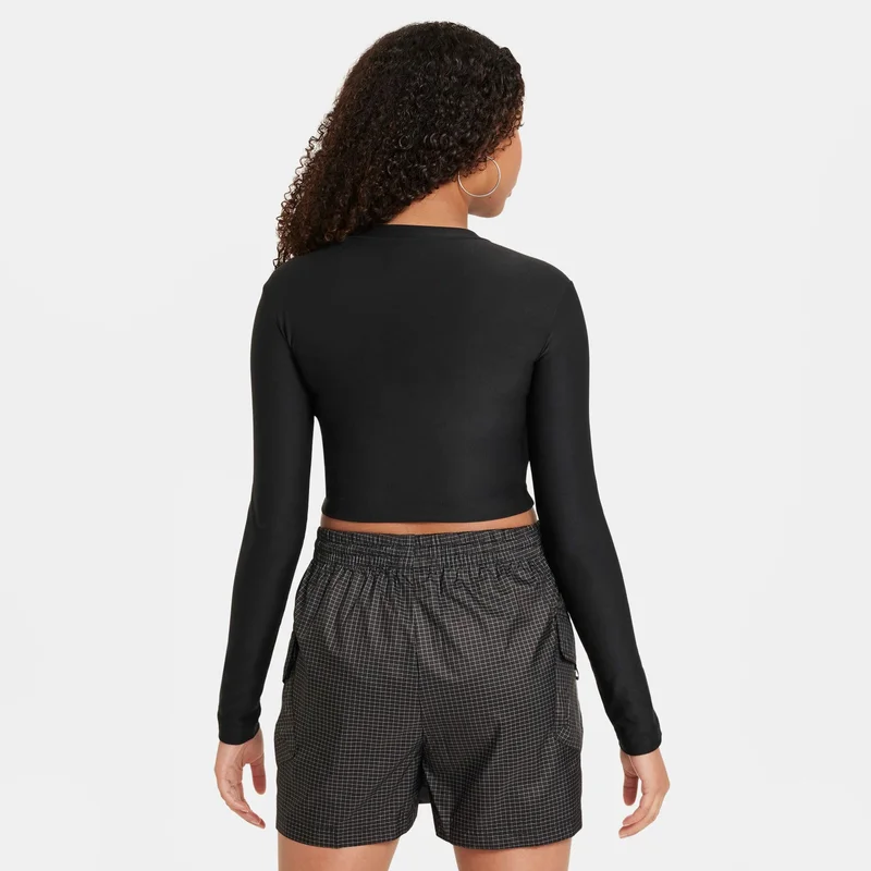 Nike Kids' Sportswear Long-Sleeve Cropped Top