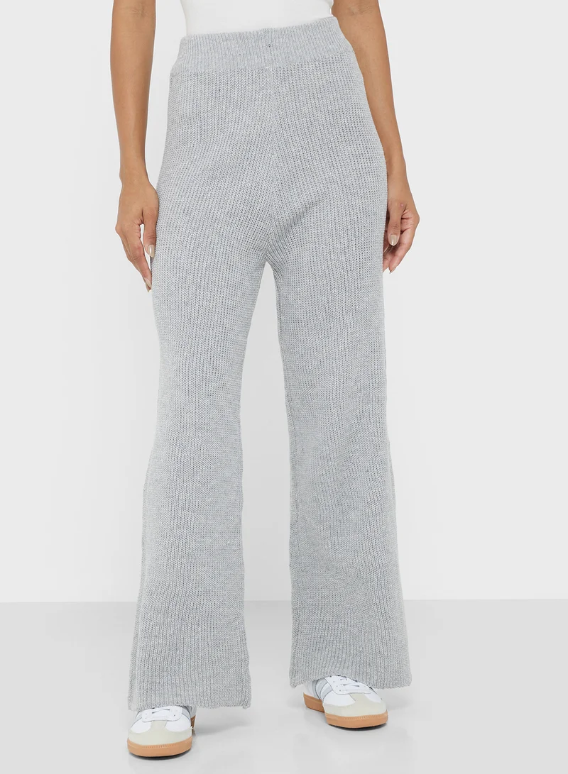 Ginger Basics Zip Up Fine Knit Top & Pant Coord Set