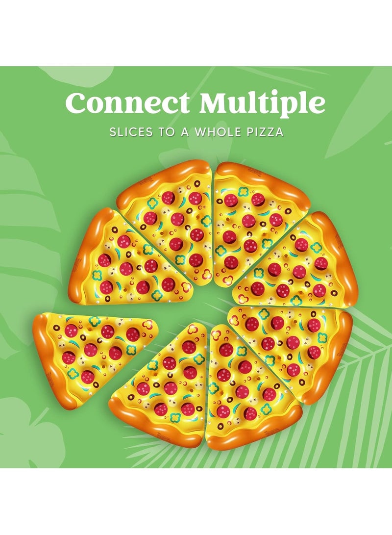 KASTWAVE 1 Pack Giant Inflatable Pizza Slice Pool Float - Extra Large Swim Party Toy with Cup Holders | Fun Summer Pool Raft - Image 4