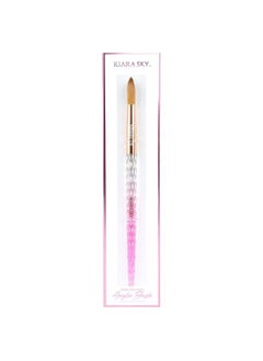 KIARA SKY Pink Crystal Acrylic Kolinsky Nail Brush (10)  - Image 1