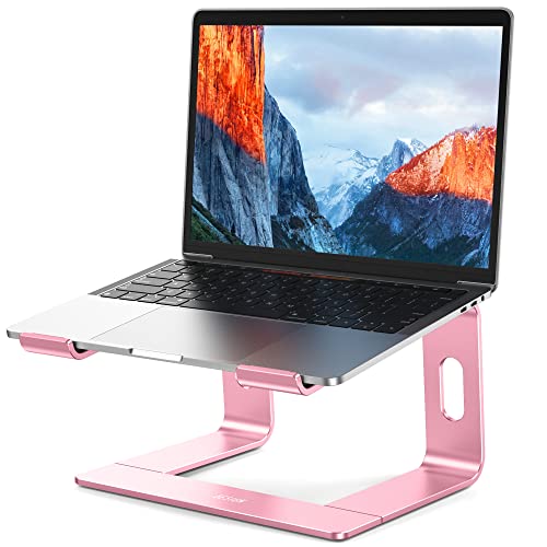 BESIGN LS03 Aluminum Laptop Stand, Ergonomic Detachable Computer Stand, Notebook Holder Compatible with Air, Pro, Dell, HP, Lenovo More 10-15.6" Laptops, Pink - Image 1