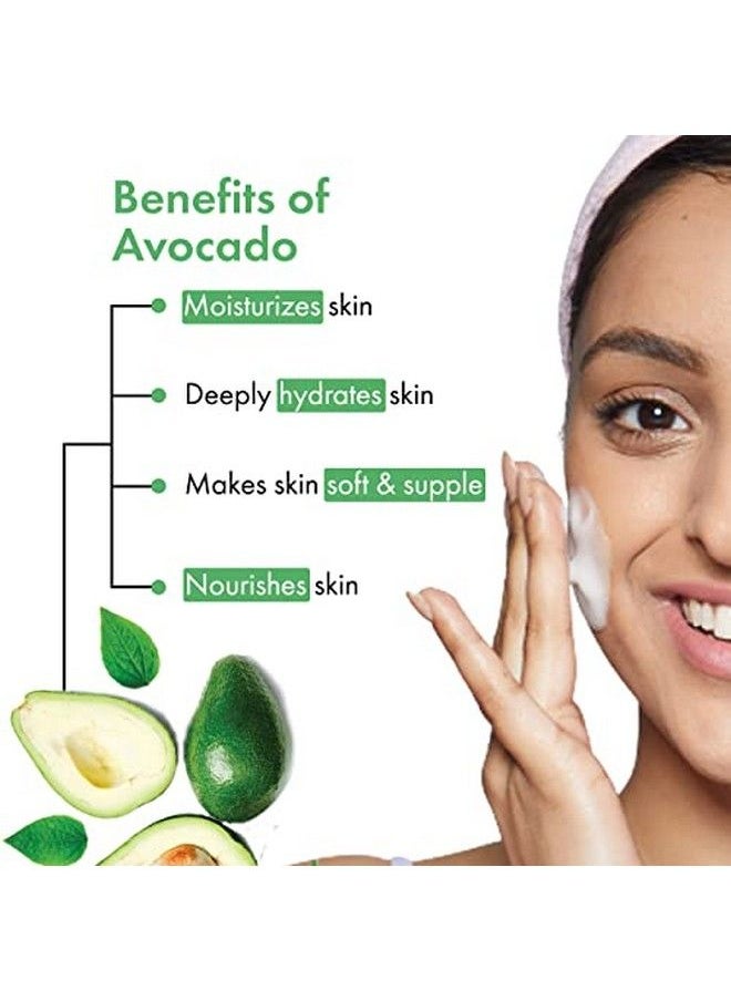 Avocado Gentle Cleansing Foaming Face Wash With Deep Cleansing Brush 150 Ml | Helps Remove Impurities Moisturizing Hydrating Cleanser For All Skin Types | No Parabens & Sulphates