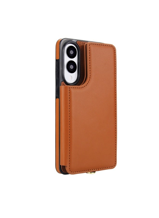 عام غطاء هاتف سامسونج جالكسي إس25 إيدج 5G - غطاء محفظة مع واقي شاشة زجاج مقوى وحزام معصم/كتف، حامل بطاقات مانع لـ RFID، موديل 2025 مقاس 6.66 بوصة للنساء. - Image 3