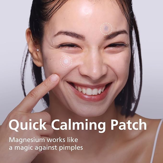 DWEasyDerm لصقات دويزي ديرم السريعة لتهدئة المغنيسيوم - علاج موضعي لحب الشباب هيدروكوليد يشمل ملاقط وأمبولة، 10 لصقات، ملصق حب الشباب، صنع من شركة دايوونغ للأدوية - Image 4
