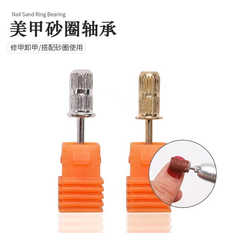Manicure Sanding Ring Bearing Sanding Ring Shaft 2.35Mm Sanding Ring Rod Gold And Silver Titanium Color Spot Replacement - Image 2