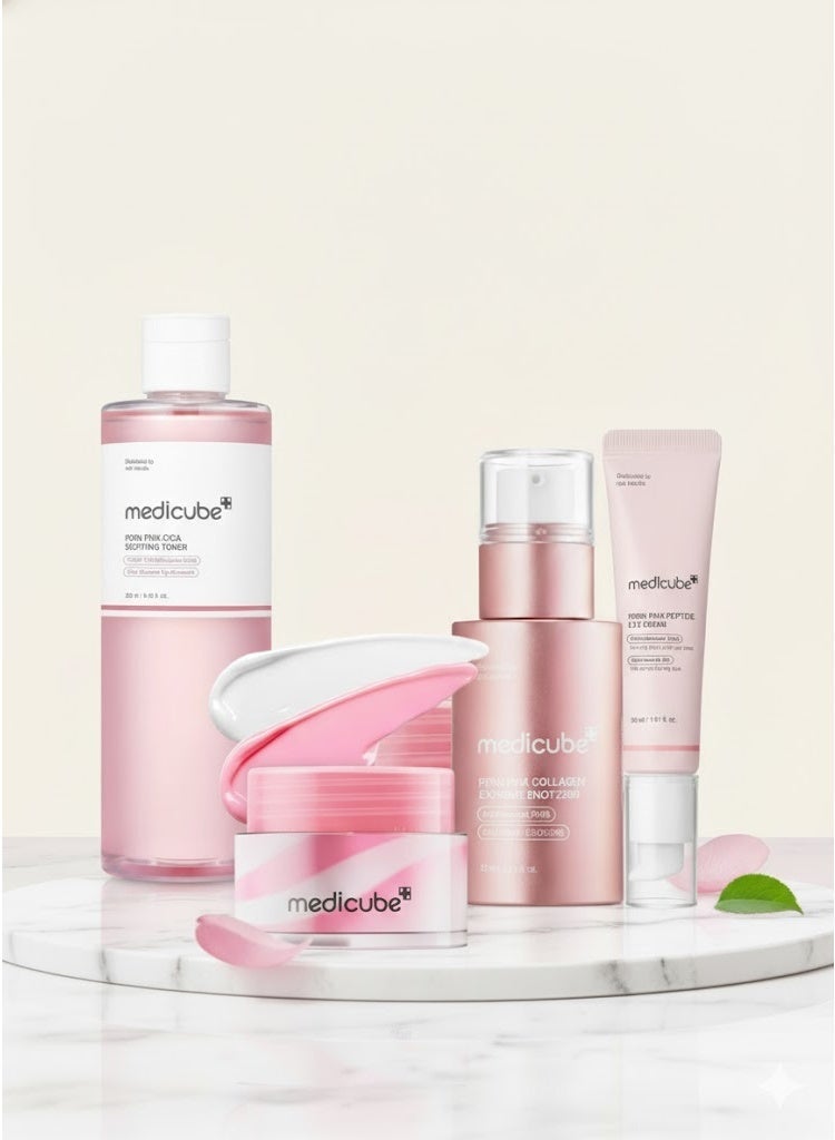 Medicube مجموعة ميديكوب بيدرن الوردية المتألقة - Image 1
