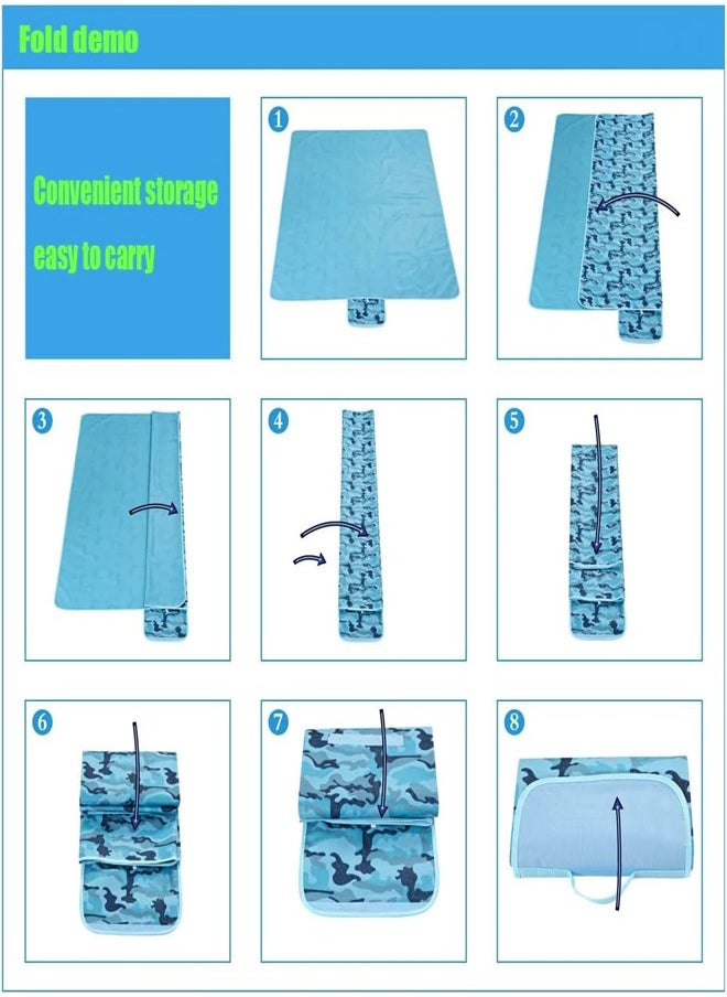 Foldable Waterproof Outdoor Camping Picnic Mat Sand Proof Beach Blanket Carpet