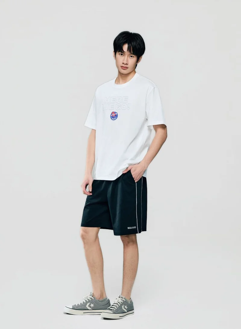 GIORDANO Men Relaxed Mario Side Piping Shorts