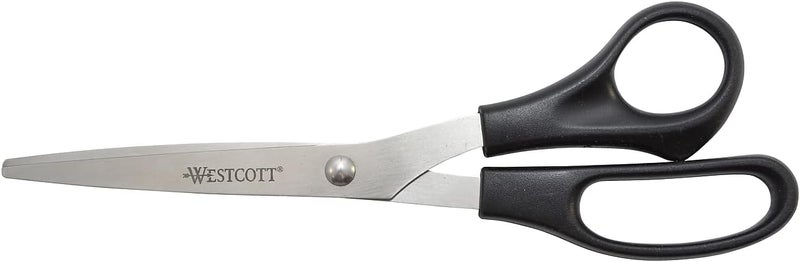 Westcott 8 Straight All Purpose Scissors Black 3Pack - Image 4