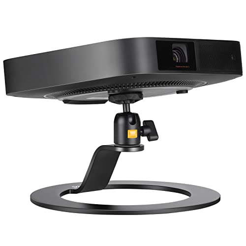 jusmo Aluminum Desktop Projector Stand w Ballhead Angle Adjustment, Table Projector Stand Adjustable Tilt for Nebula, XGIMI, VANKYO, BenQ, PVO, TMY, AuKing and Most LCD/DLP Video Projectors - Image 1