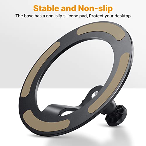 jusmo Aluminum Desktop Projector Stand w Ballhead Angle Adjustment, Table Projector Stand Adjustable Tilt for Nebula, XGIMI, VANKYO, BenQ, PVO, TMY, AuKing and Most LCD/DLP Video Projectors - Image 3