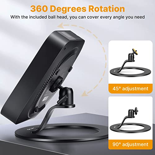 jusmo Aluminum Desktop Projector Stand w Ballhead Angle Adjustment, Table Projector Stand Adjustable Tilt for Nebula, XGIMI, VANKYO, BenQ, PVO, TMY, AuKing and Most LCD/DLP Video Projectors - Image 2