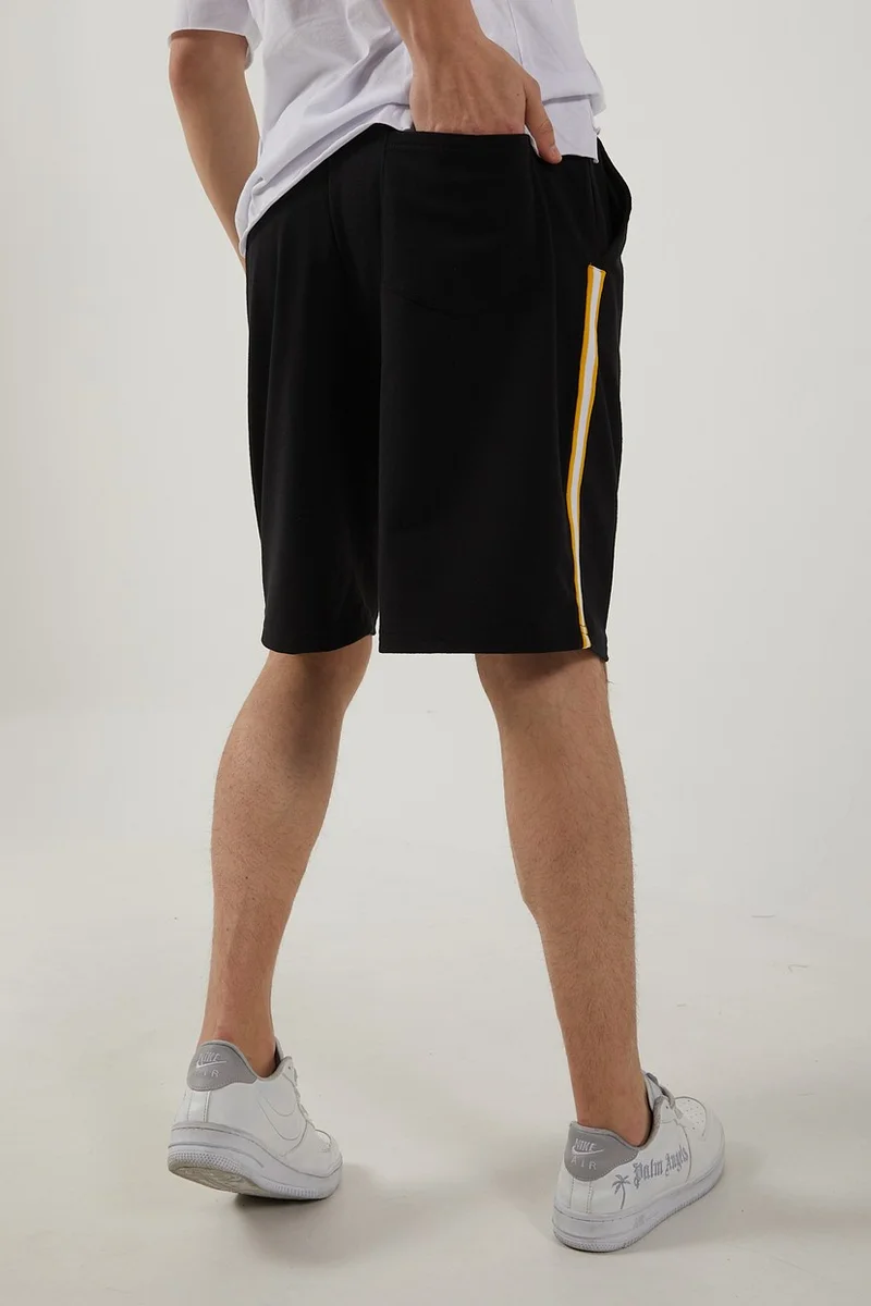 Twenty3 Men's Basic Shorts Capri with Side Piping Detail and Pockets