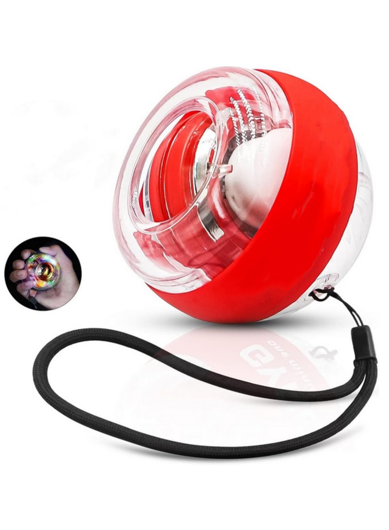 1pcs Powerball Wrist Trainer Ball Wrist Strengthener Gyro Self-Starting Forearm Trainer Gyro Ball for Strengthening Muscles with LED Lights - Image 1