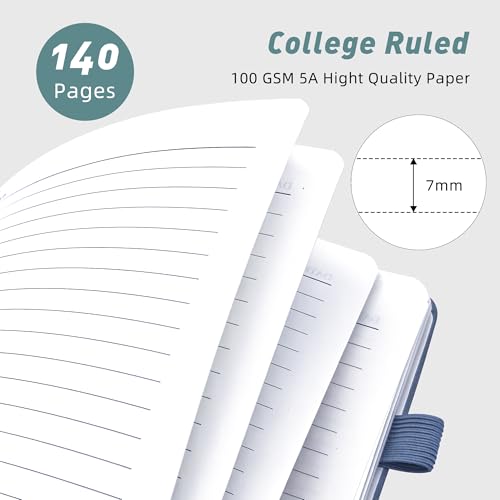 LEAGIM Lined Spiral Journal Notebook for Women & Men, College Ruled Hardcover Notebook for Work & Note Taking, Journals for Writing, 100 GSM, Business, School, 140 Pages, A5(5.8"x8.5") - Green - Image 2
