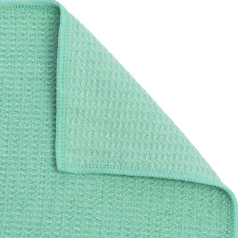 Shandali Stickyfiber Hot Yoga Towel - Silicone Backed Yoga Mat-Sized, Absorbent, Non-Slip, 24" x 72" Bikram, Gym, and Pilates (Jade-Green, Standard) - Image 4