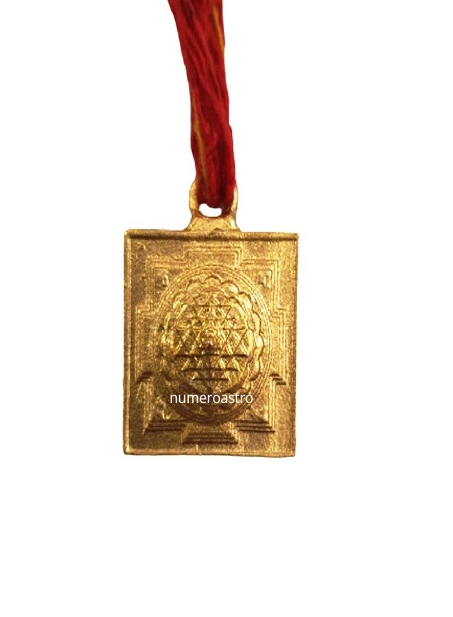numeroastro Meru Shri Yantra Brass Pendant for Men and Women (1 Pc) - Image 1