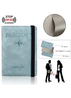 VIUAUAX 1pc RFID Passport Holder Thin Passport Wallet  Leather Surface Multi Functional Wallet Travel Passport Holder Anti-Theft Travel Passport Holder PU Document Bag Anti-Degaussing Rfid Passport Cover  - Image 5