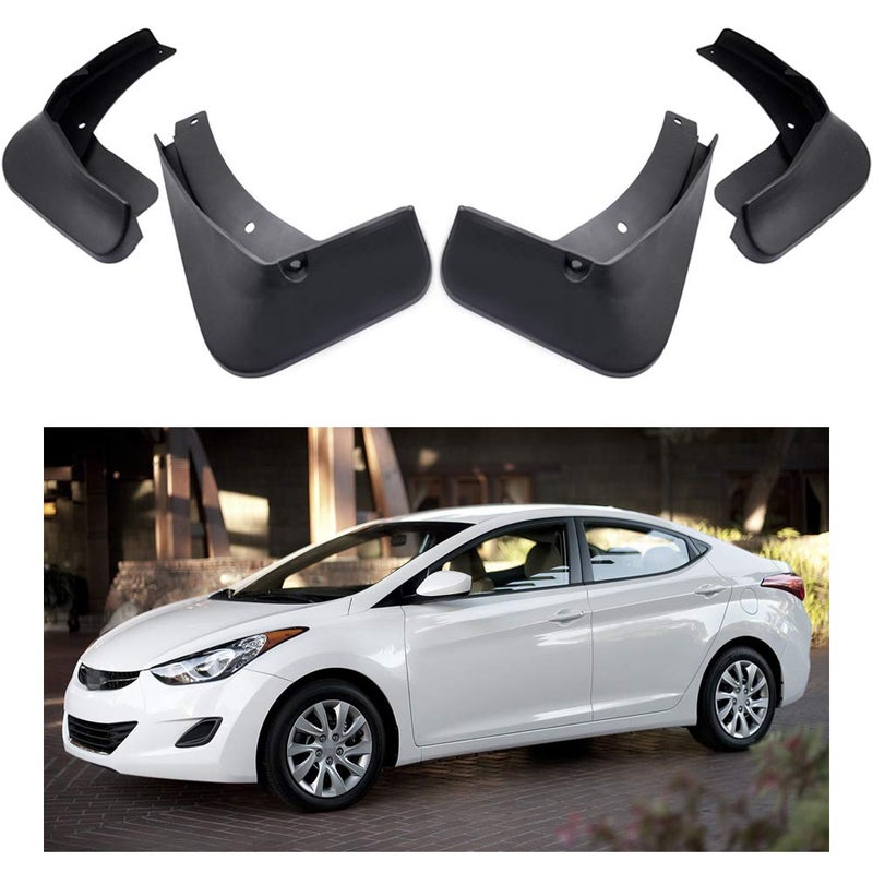 MOERTIFEI Car Mudguard Fender Mud Flaps Splash Guards Compatible with Hyundai Elantra 20112016 12 13 14 15