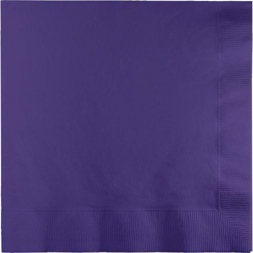 CREATIVE CONVERTING 250-Count Touch of Color 3-Ply Paper Dinner Napkins, Purple - Image 1