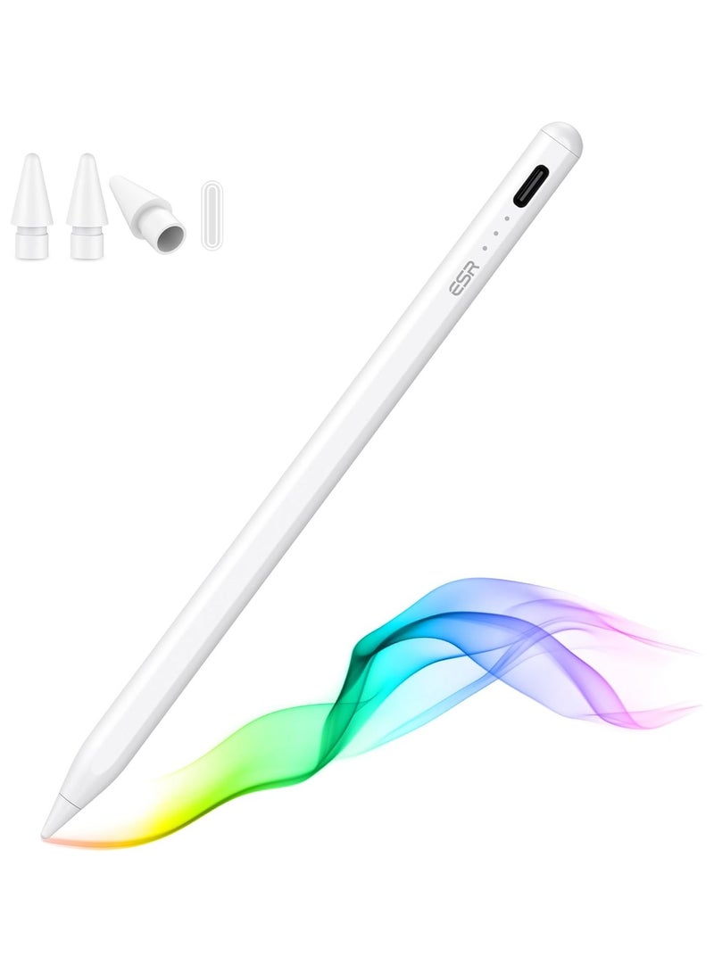 ESR Stylus Pen for iPad with High Tilt Sensitivity and Palm Rejection Technology – Smart Magnetic Touch Pen for Precise Writing and Drawing, Compatible with Apple iPad and Tablets – Stylus Pen, Touch Pen, iPad, Apple, Tablet, Drawing, Writing, Smart, Magnetic - Image 1