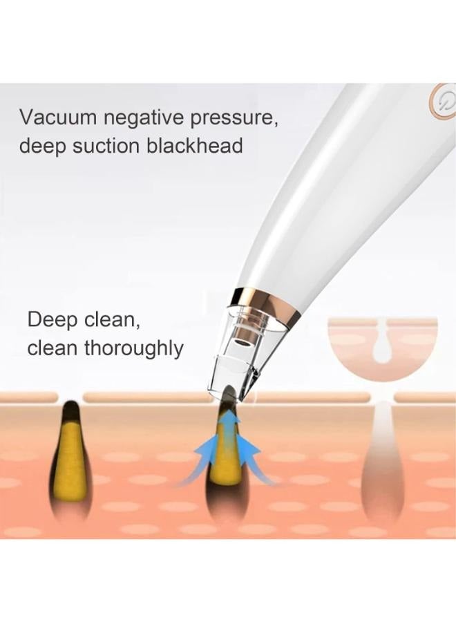 Blackhead Remover Vacuum, Pore Vacuum with 3 Replaceable Suction Probes and 1 Cartoon Hairband, Acne Comedone Blackhead Whitehead Extractor Tool, Facial Pore Cleaner - Image 4