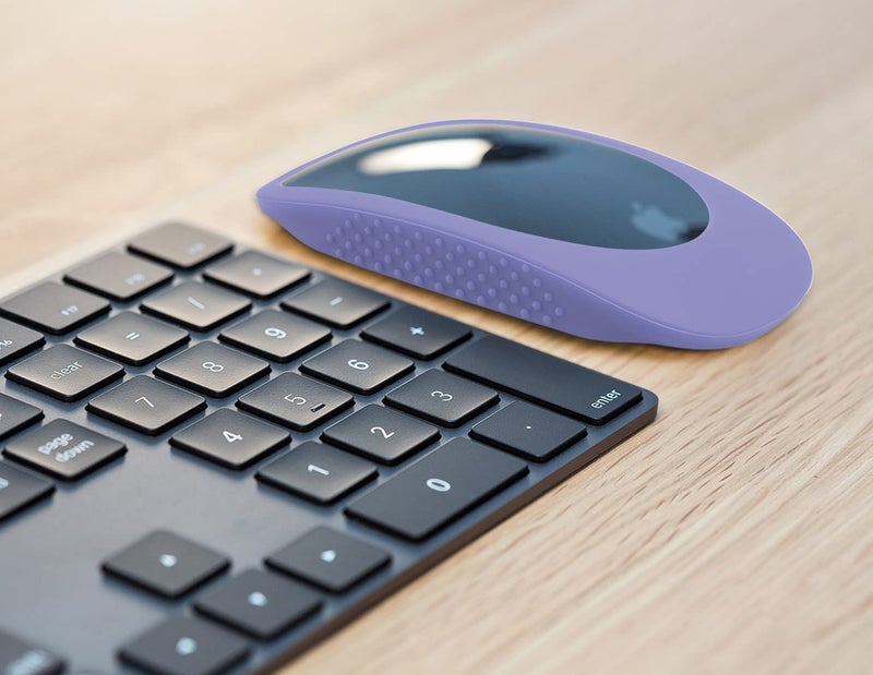 AKSHFETH Silicone Mouse Case Compatible with Apple Magic Mouse I&II - Anti-Drop Cover Case for AppleMouse 2(Lavender Grey) - Image 2