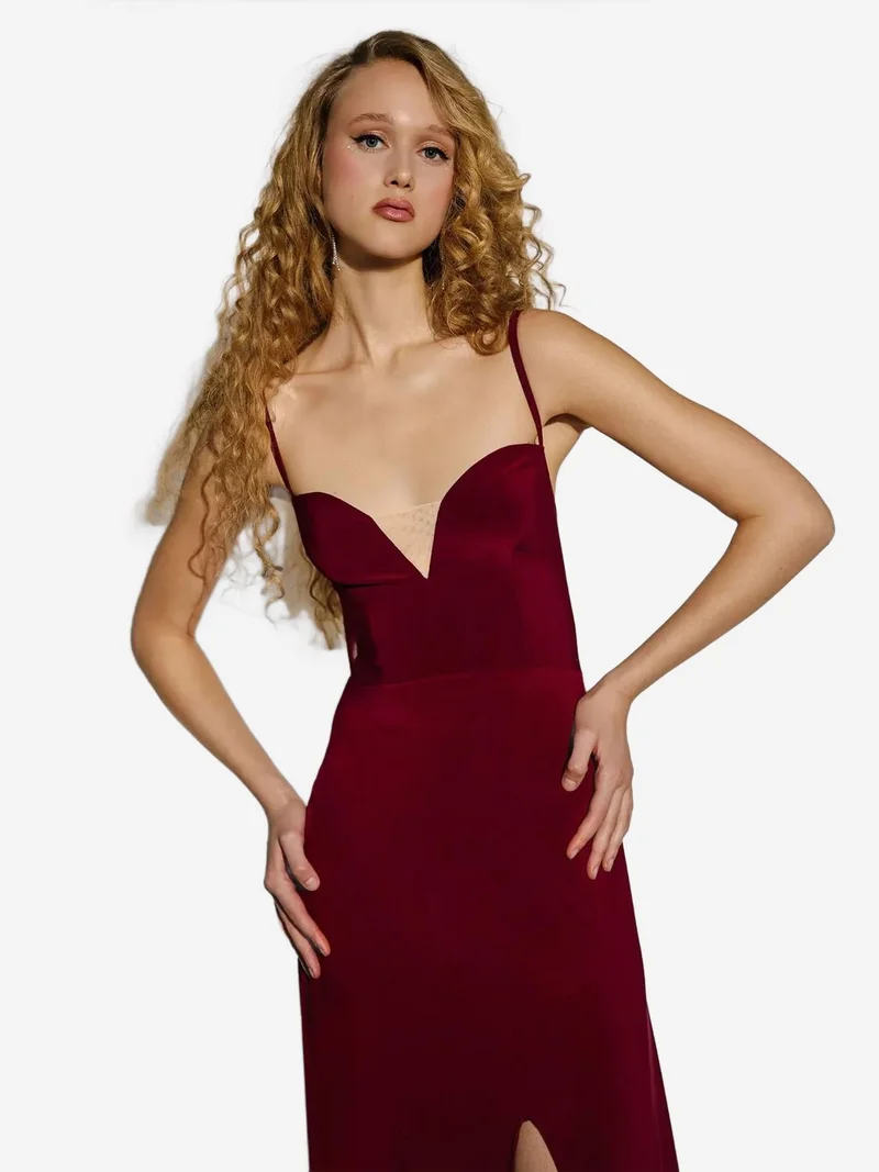 HICCUP V-Neck Maxi Dress with Slit