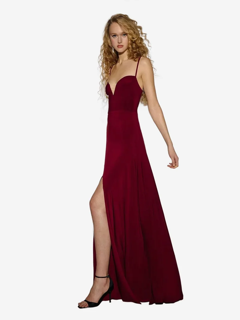 HICCUP V-Neck Maxi Dress with Slit