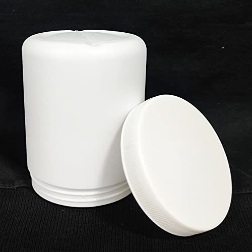 Patco PATCO 650ml White HDPE Empty Container for Ayurvedic Powder Storage ContainerKitchen StorageGym Powder StorageAir Tight Pack of 12  - Image 3