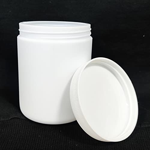Patco PATCO 650ml White HDPE Empty Container for Ayurvedic Powder Storage ContainerKitchen StorageGym Powder StorageAir Tight Pack of 12  - Image 2
