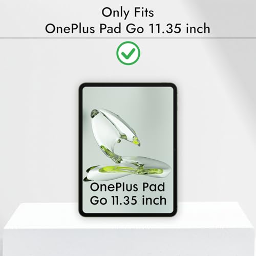 Robustrion Cover for OnePlus Pad Go Cover Case, Trifold Flip Case Cover for OnePlus Pad GO 11.35 inch [Support Auto Sleep Wake] - Marble Green - Image 2